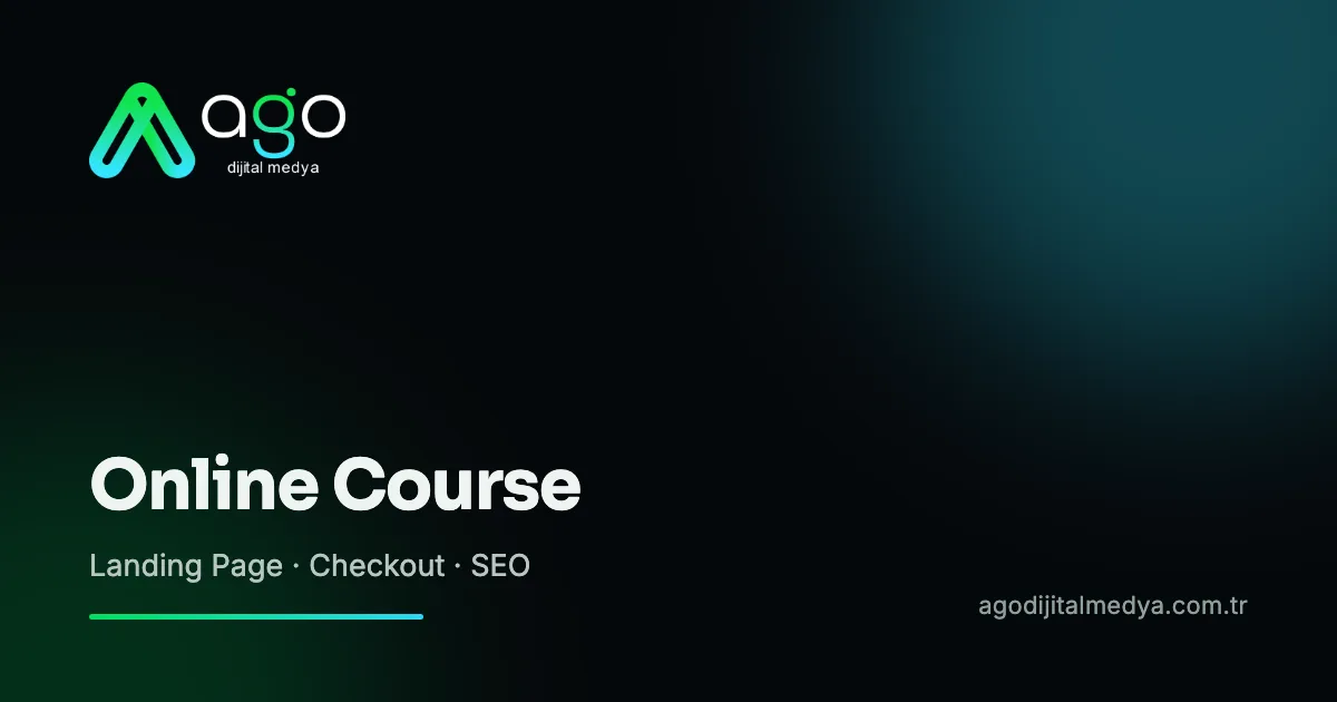 Online kurs sitesi nasıl kurulur? Satış sayfası, kayıt ve SEO